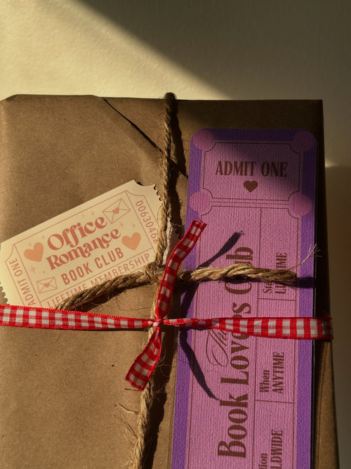 Blind Date with a book with sticker or bookmark
