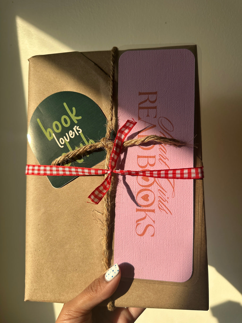 Blind Date with a Book gift bundle styled with a bookmark and sticker add-on